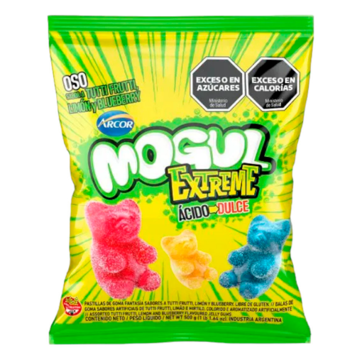 Imagen de Dulce Gomita Arcor Mogul Osito Extra Ácido/Dulce 500 GRS