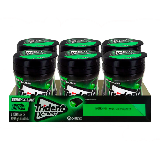 Imagen de Exhibidor Chicle Trident Twist Bot Berry 34.92 GRS