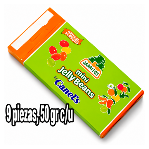 Imagen de Exhibidor Dulce Gomita Canel's Mini Jelly Beans Jarritos 50 GRS