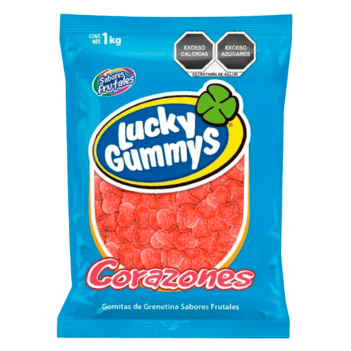 Imagen de Exhibidor Dulce Gomita Cuanda Lucky Gummys Corazones 1 KGS