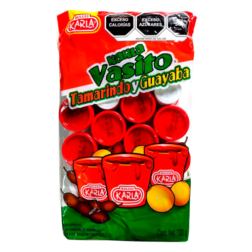 Imagen de Exhibidor Dulce Karla Vasito Tamarindo y Guayaba 24 PZS