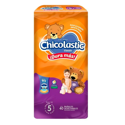 Imagen de Pañal Chicolastic Classic Etapa 5 Unisex + 4 Piezas 40 PZS
