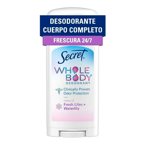 Imagen de Desodorante Secret Cuerpo Completo Waterlily Barra  68 GRS