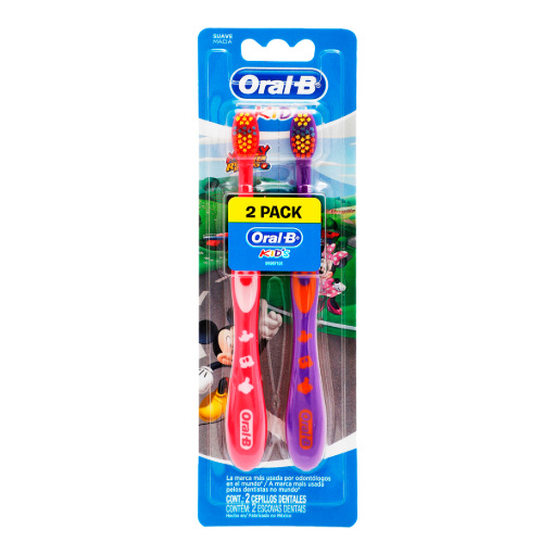Imagen de Exhibidor Cepillo Oral-B Kids Mickey Cerdas Suaves 2 PZS
