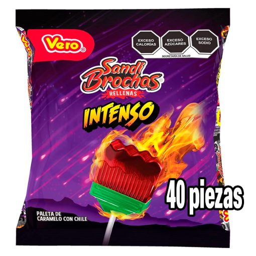 Imagen de Exhibidor Paleta Vero Sandibrochas Intenso 14 GRS
