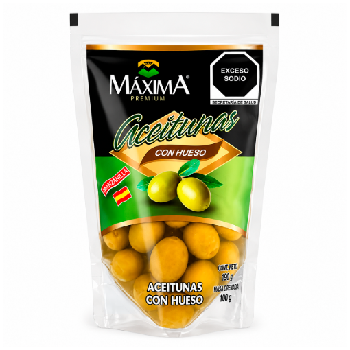 Imagen de Aceituna Máxima con Hueso Doypack 190 GRS