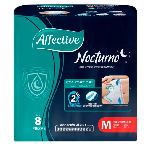 Imagen de Calzón Affective Pants Nocturno Mediano 8 PZS