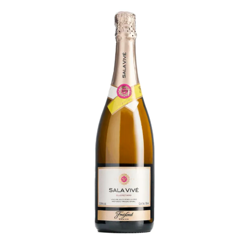 Imagen de Exhibidor Vino Blanco Espumoso Sala Vivé Seco 750 MLL