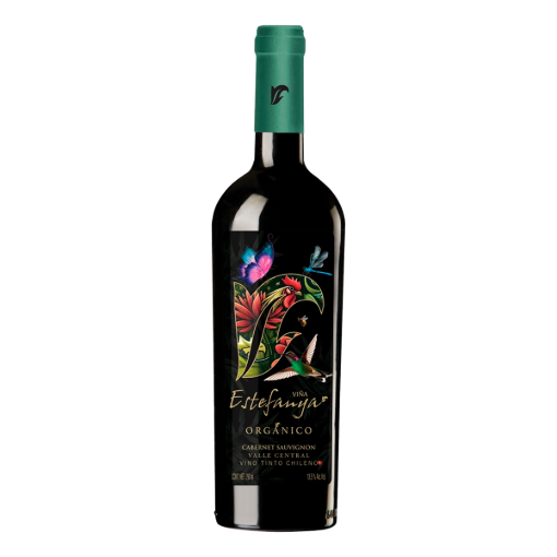 Imagen de Exhibidor Vino Tinto Reserva Estefanya Orgánico Red Blend 750 MLL