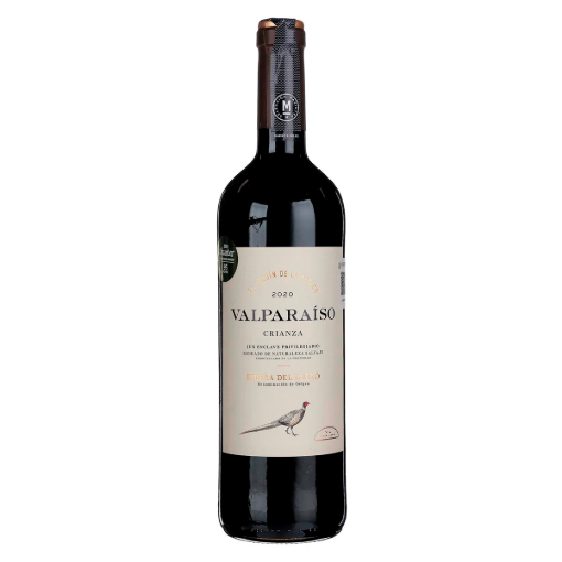 Imagen de Exhibidor Vino Tinto Valparaíso Marqués Crianza 750 MLL