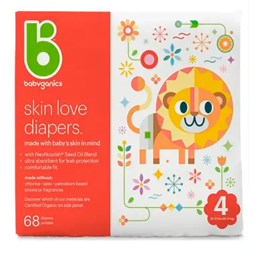 Imagen de Pañal Babyganics Etapa 4 68 PZS