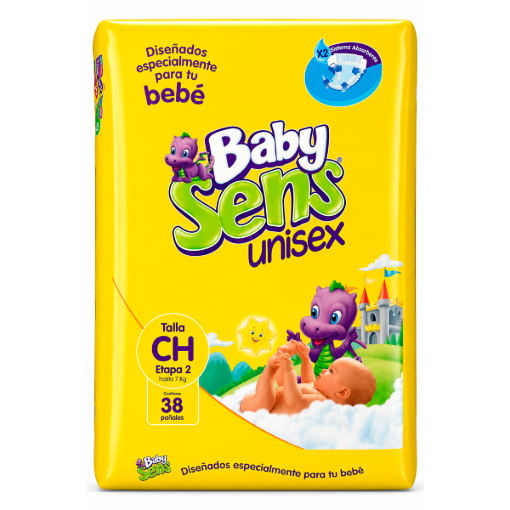 Imagen de Pañal Baby Sens Unisex Chico 38 PZS