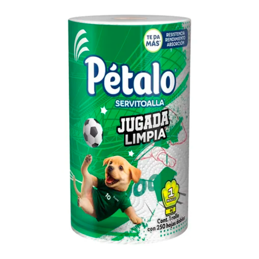 Imagen de Servitoalla Pétalo 250 Hojas Dobles Jugada Limpia 1 PZS