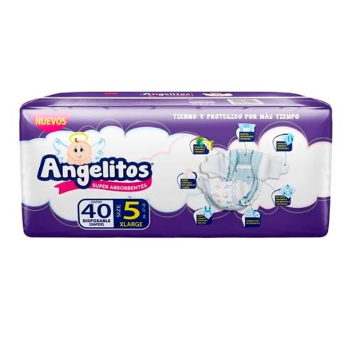 Imagen de Pañal Angelitos Extra Grande 40 PZS