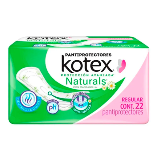 Imagen de Pantiprotector Kotex Natural Manzanilla Sin Aroma  22 PZS