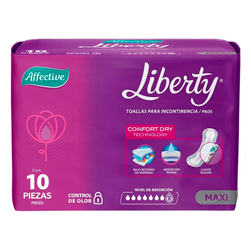 Imagen de Toalla Affective Liberty Maxi Nocturna 10 PZS