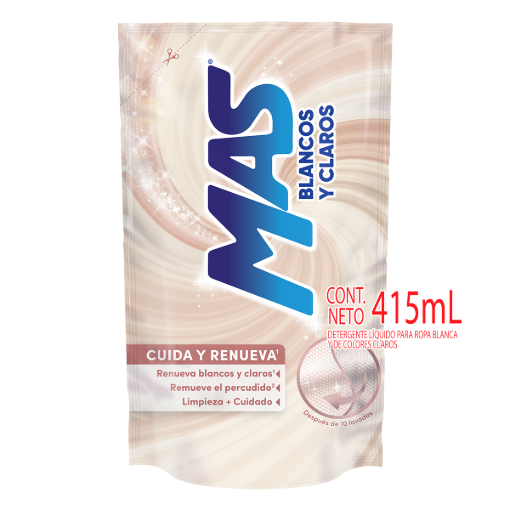 Imagen de Detergente Líquido Más Blancos Y Claros 415 MLL