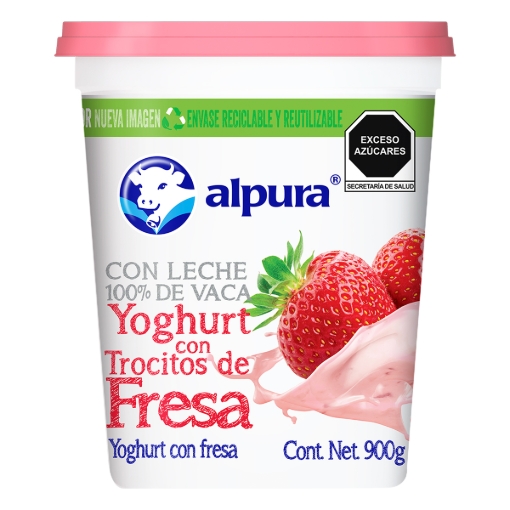 Imagen de Yoghurt Batido Alpura Fresa 900 Gr 900 GRS