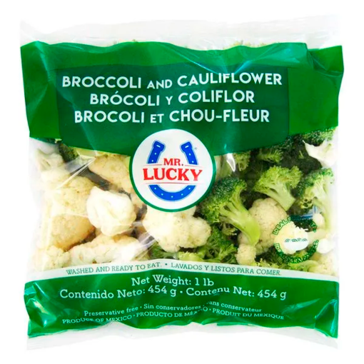 Imagen de Verduras Mr. Lucky Floretes de Brócoli y Coliflor 454 GRS