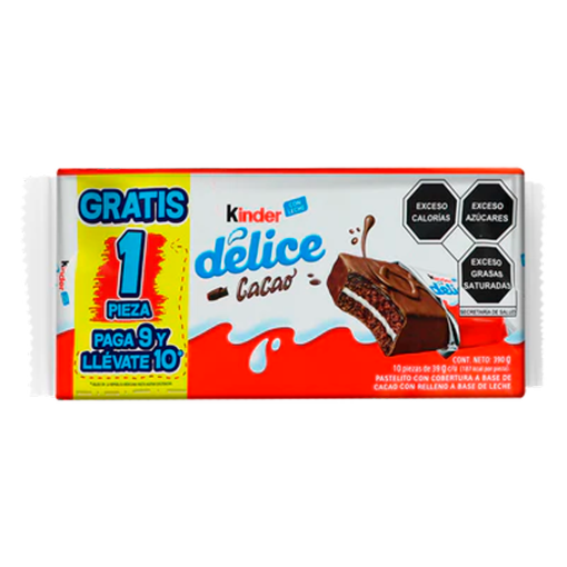 Imagen de Exhibidor Chocolate Kinder Delice + 1 Pieza 39 GRS