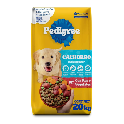 Imagen de Alimento Pedigree Cachorro Res y Vegetales Pack Especial 22 KGS