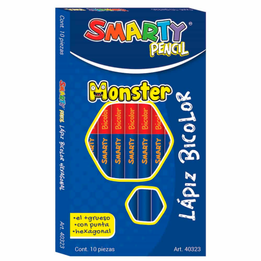 Imagen de Bicolor Smarty Monster Hexagonal 2 PZS