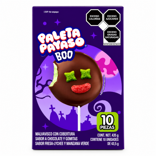 Imagen de Paleta Payaso Boo Ricolino 10 PZS 10 PZS