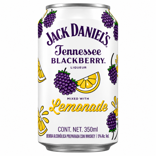 Imagen de Bebida Preparada Jack Daniels Tennessee Black Berry Lemonade 350 ml 350 MLL